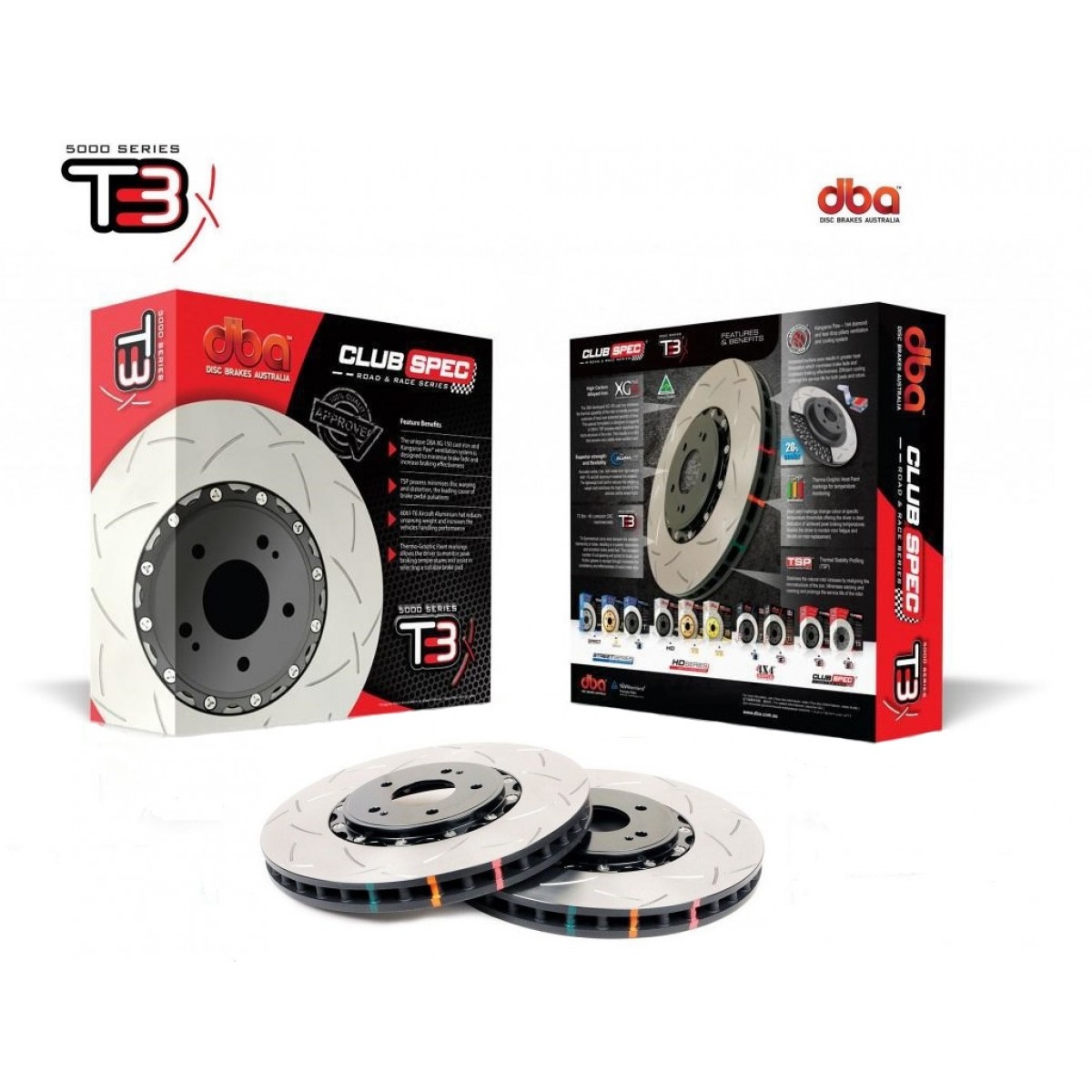 DBA 12+ Nissan GT-R (w/ Brembo Hats) T3 5000 Series Replacement Rotor