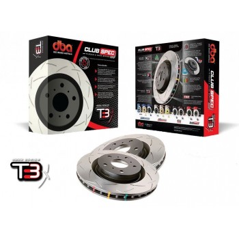 Tarcze hamulcowe nacinane DBA T3 4000 Mitsubishi EVO X GSR przód 